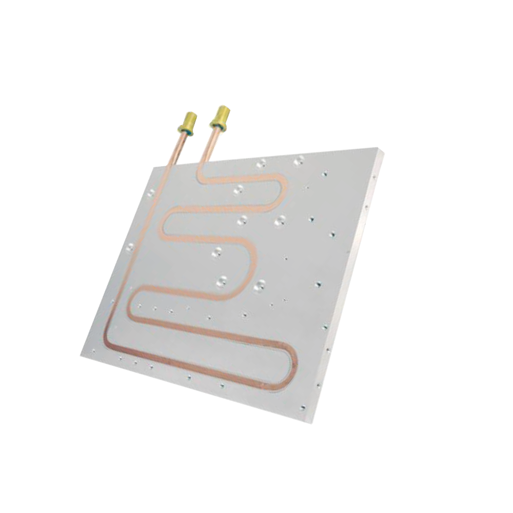 Radiatore raffreddato a liquido in lega di alluminio con tubo di rame rosso incorporato